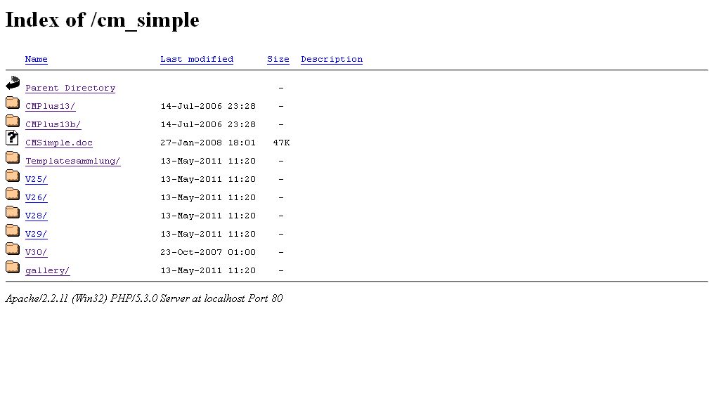 Screenshot CMSimple Screeshot CMSimple