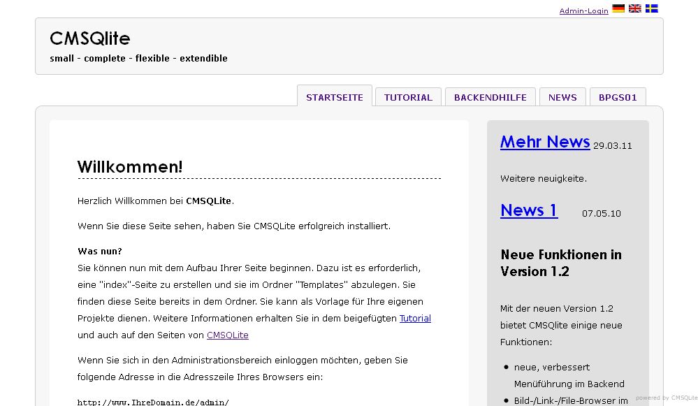 Screenshot CMSQLite Screeshot CMSQLite